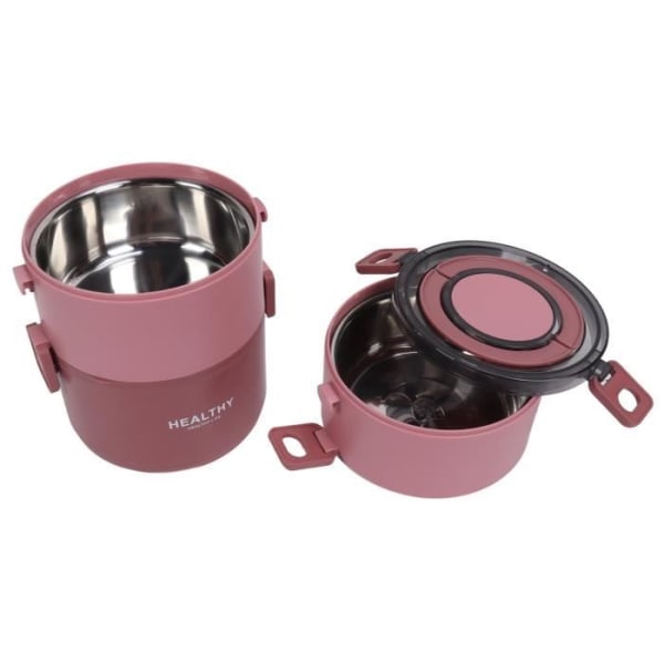 Duokon bärbar lunchlåda Termisk lunchlåda 2200ml Avtagbart trelagersfack Bärbar design