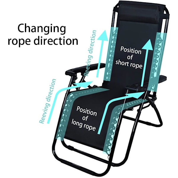 Udskiftningsreb, 4 Universal Elastiske Snore til Zero Gravity[qb]