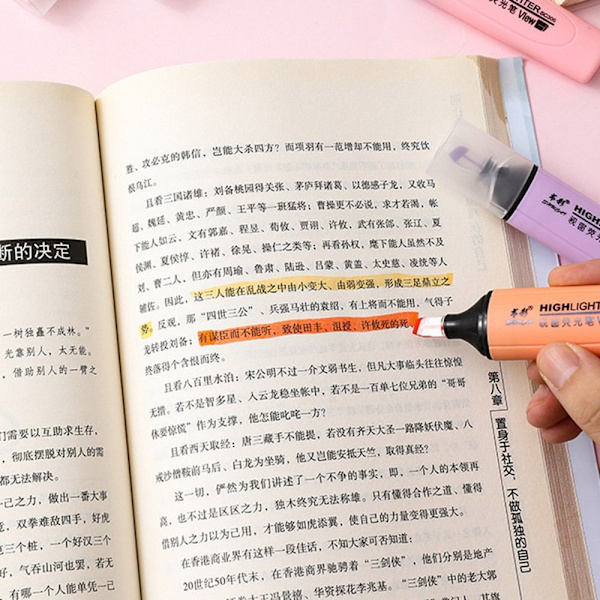 Pastellfärgade highlighterpennor - Markeringspennor - Spot sales