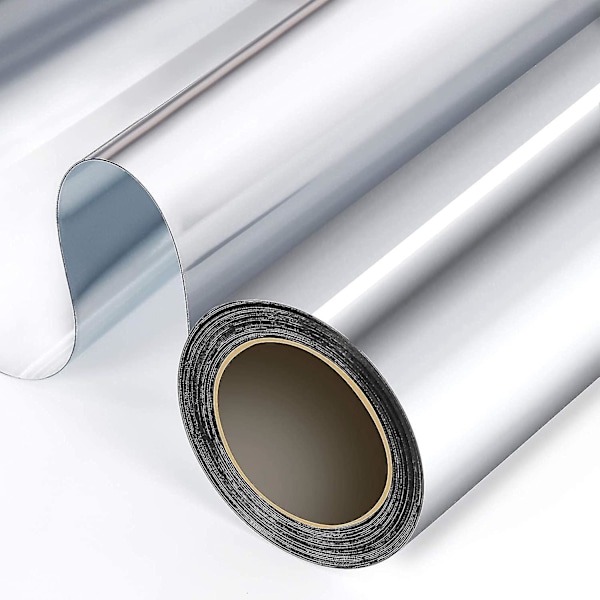 Enkelriktad spegelfilm fönster insynsskydd dagtid anti UV solskydd värmekontroll reflekterande fönstertoning Silver silver Silver silver 50x100cm