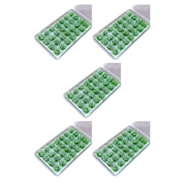 1/2/3/5 28 st/set Detaljerade statiska grästuvor för realistisk liljevit Lily white 5 Sets