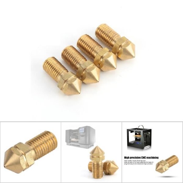 BEL-7423055278508-Lille dyse Lille spidsform 3D-printertilbehør, printerdele, computerudskrivning