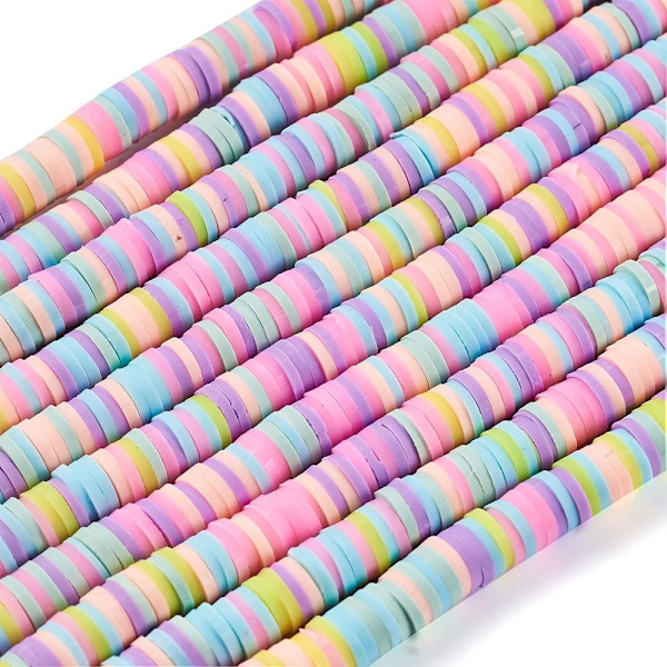 Cirka 3200 pastellpärlor Heishi-pärlor Pastellpärlor