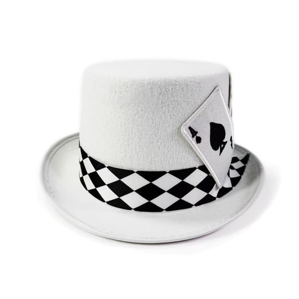 Hög hatt i Lincoln-stil, spader-trollkarlstillbehör för scenframträdanden