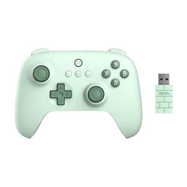 8Bitdo Ultimate C 2.4g Trådlös Styrenhet för Windows PC, Android, Steam Deck & Raspberry Pi (Fältgrön)