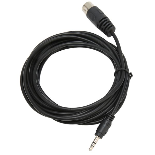 7-polet DIN han til DC 3,5 mm han-kabel udskiftning stereo MIDI DIN 7-polet til 3,5 mm lyd- og videokabel 9,8 fod