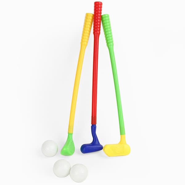 6 golfkøller for barn i plast