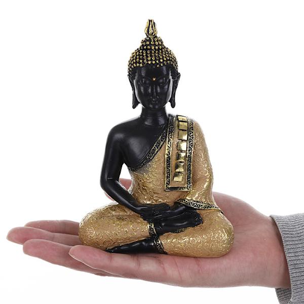 Buddha-ornament av harpiks (15,5*6*10,5 cm)