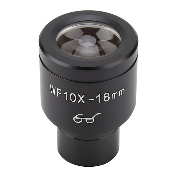 WF10X/18mm Biologiskt Mikroskop Vidvinkel Högt Ögonpunkt Okularlins