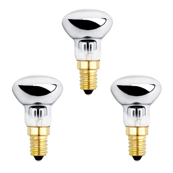 E14 R39 25W Lavalampa, Dimbar, Varmvit 2600K, 250LM, Liten Basreflektorlampa för Värmebubblampa, Raketlampa, Glitterlampa, Set om 3