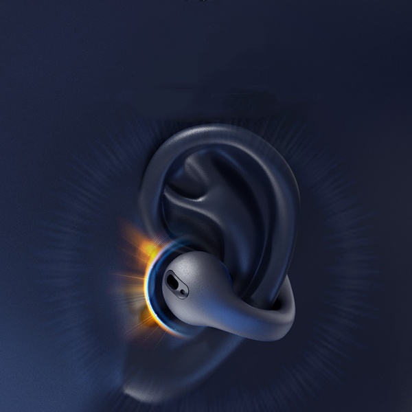 5.3 Öronklämma Icke-i-örat Trådlösa Bluetooth Sporthörlurar Svart