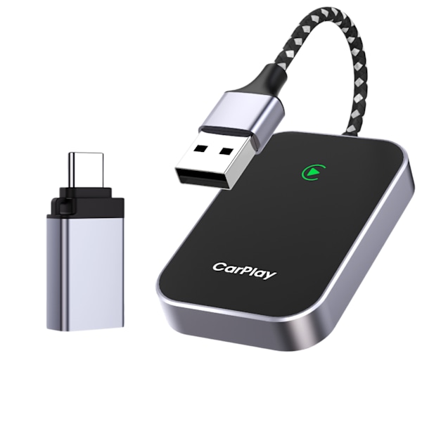 Langaton CarPlay-sovitin: Plug-and-Play AI BOX Apple CarPlaylle, muuntaa langallisen yhteyden langattomaksi
