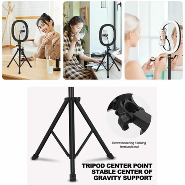 10\" 10W 5V 2A Teleskooppinen taittuva integroitu Live Fill Light 3 valaistustilat 10 kirkkautta