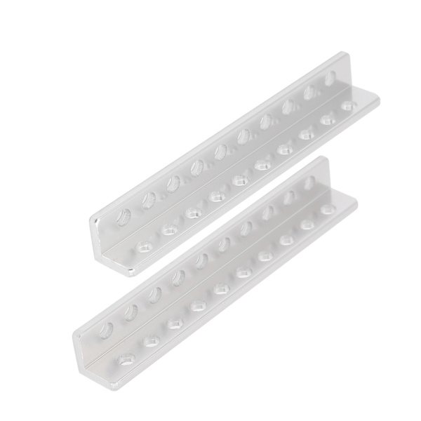 10-reikäinen L-muotoinen palkki alumiini 3103-0010-0088 Teollisuusrobotin lisävarusteet 12x12x88mm