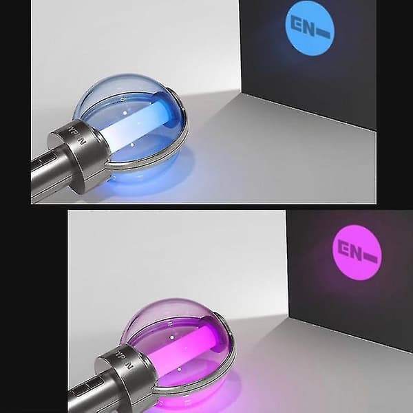 Kpop Enhypen Lightstick med Bluetooth Lysende LED Lyspind 7 Farver Justerbar Koncert Fluorescerende Glød Fans Samling No Bluetooth