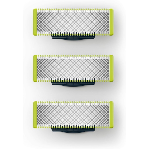 3-pack razor blades compatible with Philips Oneblade Replacement One Blade Pro Blades Men （Model QP25XX QP26XX QP65XX ）