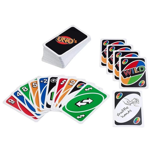 uno Classic UNO -korttipeli, 108 korttia, perhe, lapset, ystävät