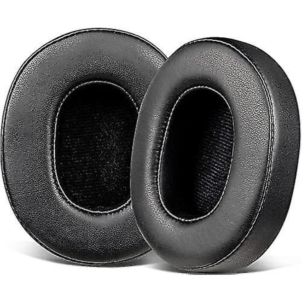 Ersättningshörlurar Öronkuddar för Skullcandy Hesh 3/anc/evo & Crusher Wireless/anc/evo/360 & Venue Anc Ov Protein Leather-Black
