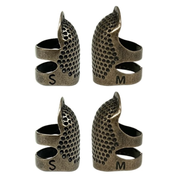 SömnadsTumme Metall Tumme Ringar Justerbara Metall Finger Skydd Ringar Läder Mynt Finger Skydd, Sömnad Finger Skydd 0.06 C