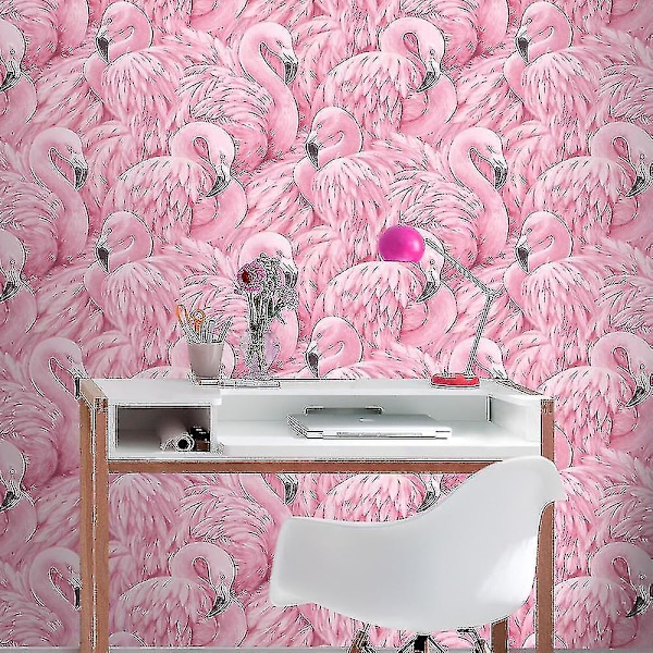 Flamingo-tapetti, vaaleanpunainen, Rasch 277890