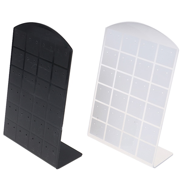 1 stk. 48-hullers øreringe display stand eller praktisk smykkeholder White