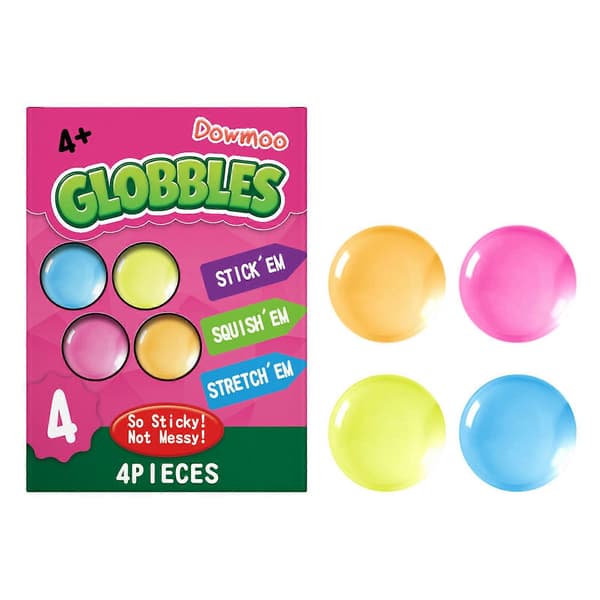 Crayola Globbles Squish Legetøj Klæbrige Stressbold til Voksne Børn Squishy Bolde Beroligende Sensorisk Stresslindrende Gave 4 kappaletta