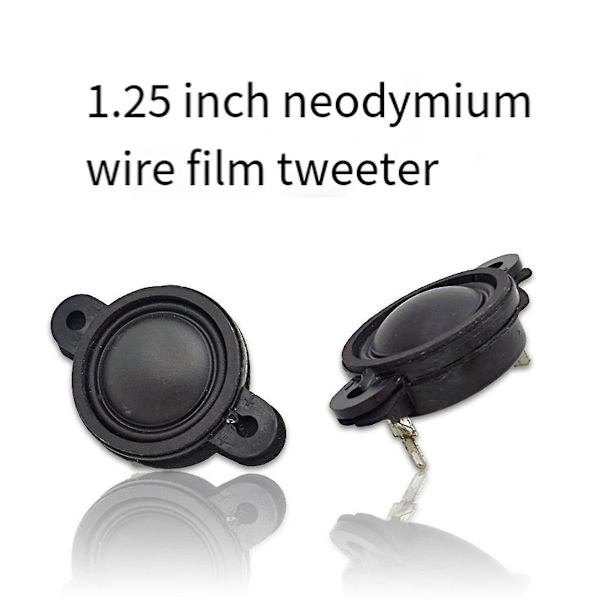 2 st 1,25 tums mini-diskant 15w 4ohm neodymium silkesfilm diskant högtalare för DIY bil modifierad diskant bokhyllehögtalare