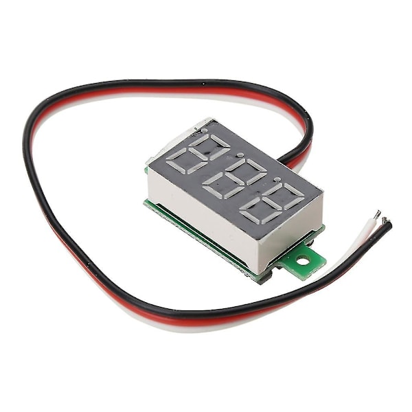 Ny Mini Tre Linjers Led Liten Panel Meter Display Digital Voltmeter Dc0-100v-hao