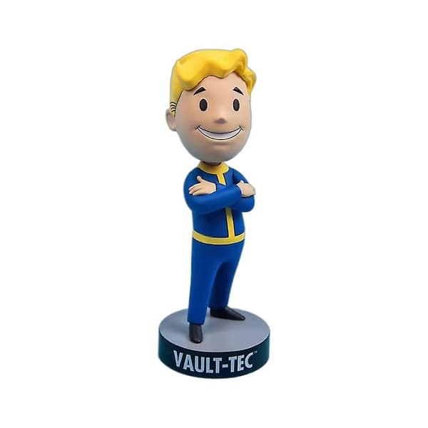 Fallout 4 Vault Boy Bobble Head PVC Actionfigur Samleobjekt Modellleketøy