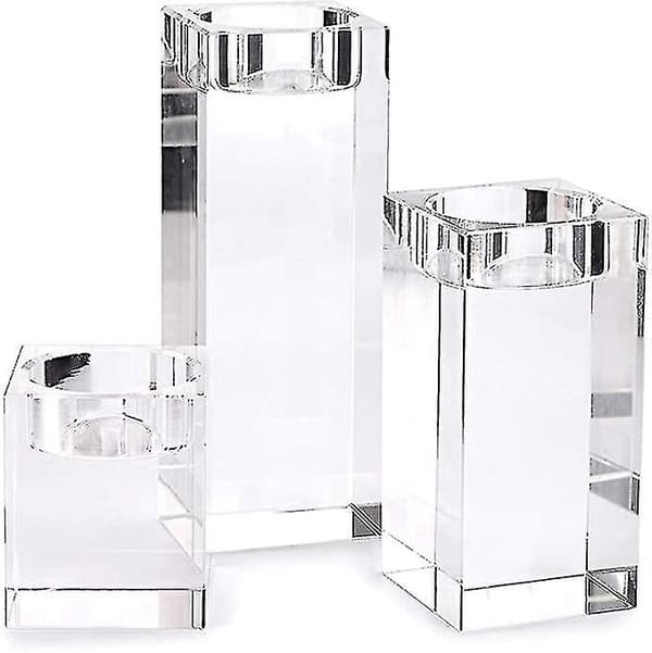 Kristall Lysestake Lysestake Klar Glass Lysestaker - Excellence