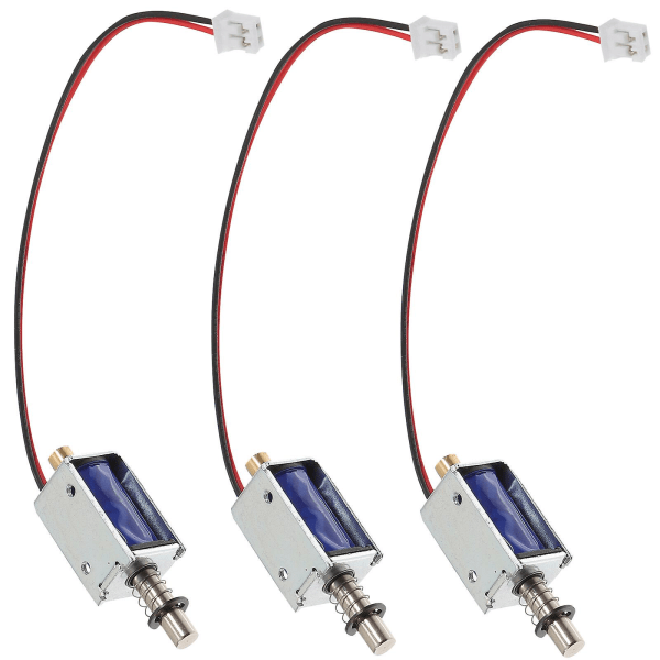 pcs Push Solenoid Lineær Solenoid Ram Solenoid Elektromagnet Solenoid Elektromagnet Push Elektromagnet Sol