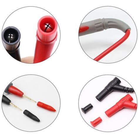 1000V 20A Universal Digital Multimeter Probe Test Leads Pin Needle Tip Multi Tester Lead Probe Wire Pen Cable，Fonepro