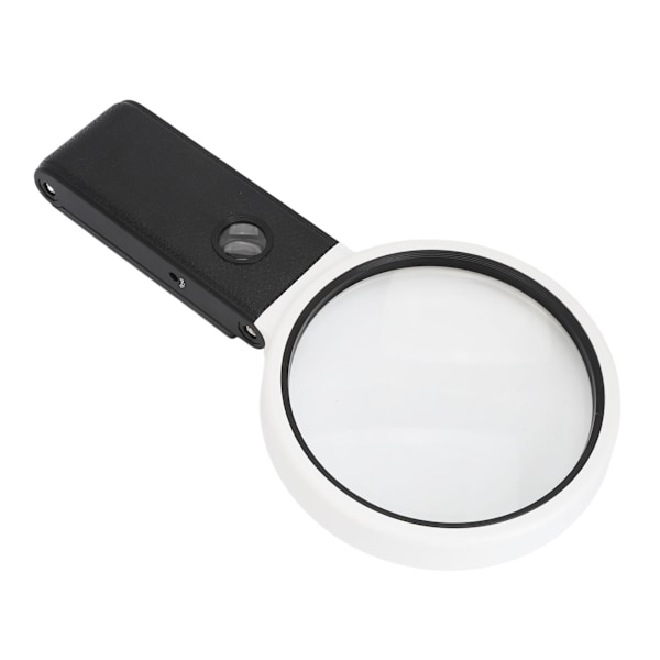 110 mm handhållen förstoringsglas med 3 färger ljus hopfällbar skrivbordsförstoringsglas för läsinspektion