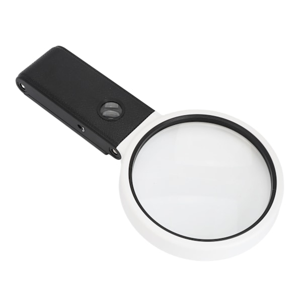 110mm håndholdt forstørrelsesglas med 3 farver lys foldbar bordforstørrelsesglas til læsning inspektion