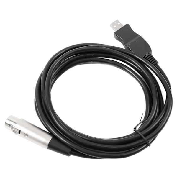 USB till XLR Mikrofonkabel Professionell Stabil Signalutgång Inspelning USB till XLR Mikrofon Konverteringskabel för PC 3m/9.8ft 0.2
