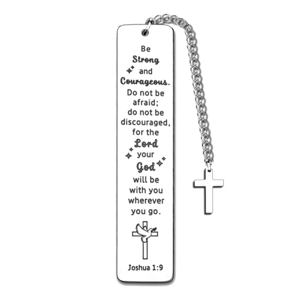 Bible Bookmarks - Christian Bookmarks Gifts for Men Women Christian Silver