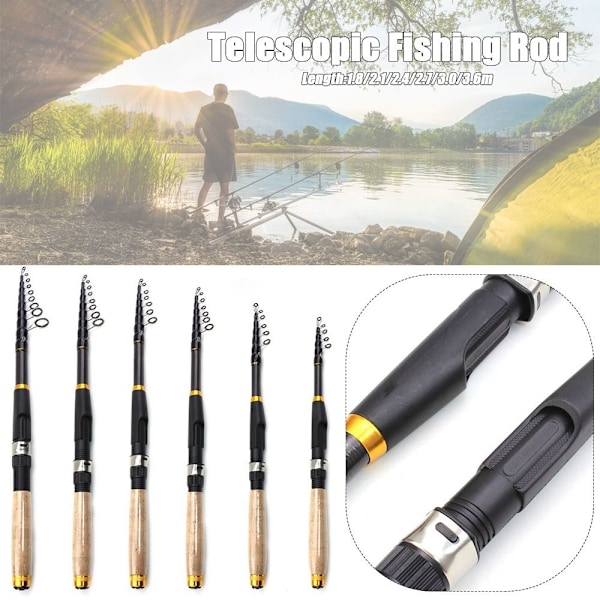 Teleskopisk fiskestang Stream Hand pole 3.0M - spot salg 3.0m