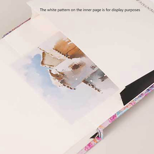 Hardcover Akvarel Skitsebog Hardcover Akvarel Bog 24 Ark Kunstnerpapir til Kunstner Voksne Studerende Maj null - Star 0.19