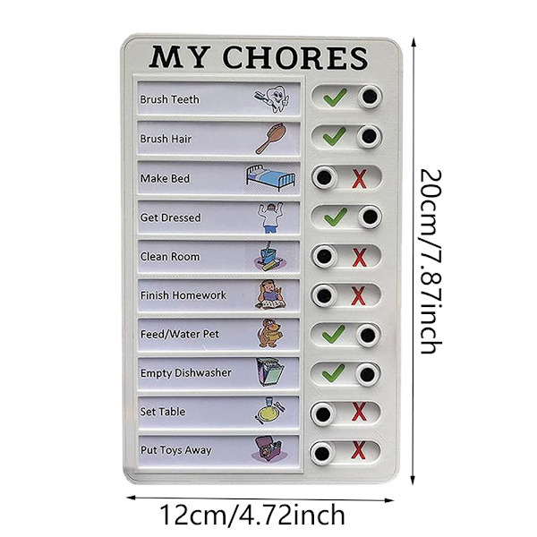 Multifunktionel Memo Checkliste To Do List Pad 5''''x8'''' Justerbar white