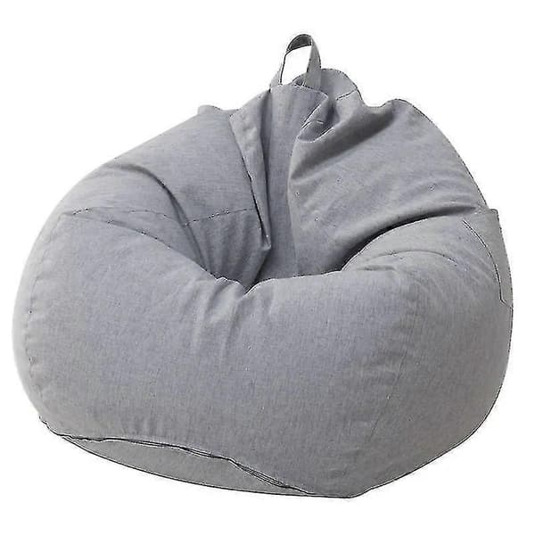 Stora sittsäckar med sofföverdrag för inomhusbruk, lämpliga för vuxna och barn Light Gray 70*80CM