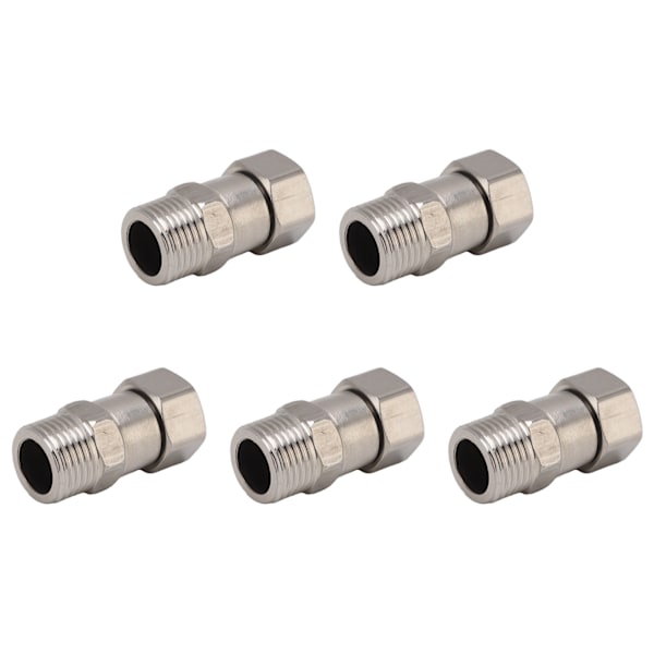 NYE VVS-rør fittings G1/2 hun gevind rustfrit stål vand gas rør fittings til byggematerialer 5stk