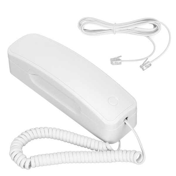 Väggmonterad sladdtelefon med 1 lur, sladdtelefon för hem, företag och hotellrum