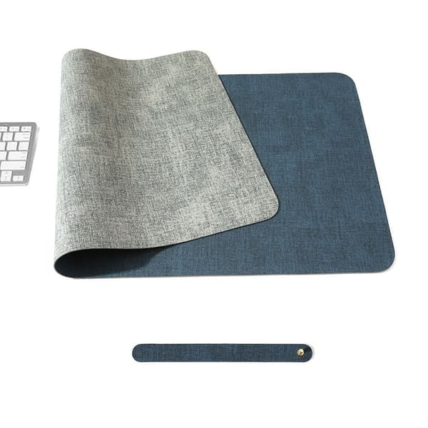 80*40cm skinn musematte Musematte MØRK BLÅ&GRÅ 60X30CM Mørk Blå&Grå Dark Blue&Grey 60x30cm