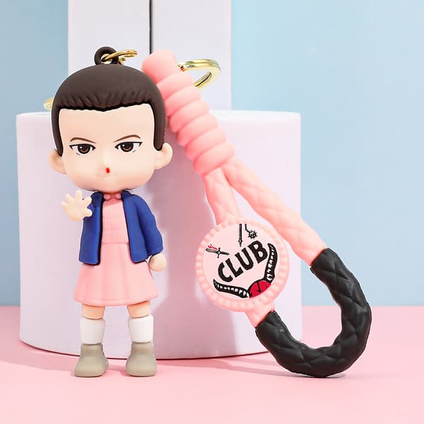 2025 Nyckelring med Stranger Things-figur | Mini Karaktärshänge | Samlarobjekt för fans*Stor köttätande växt*