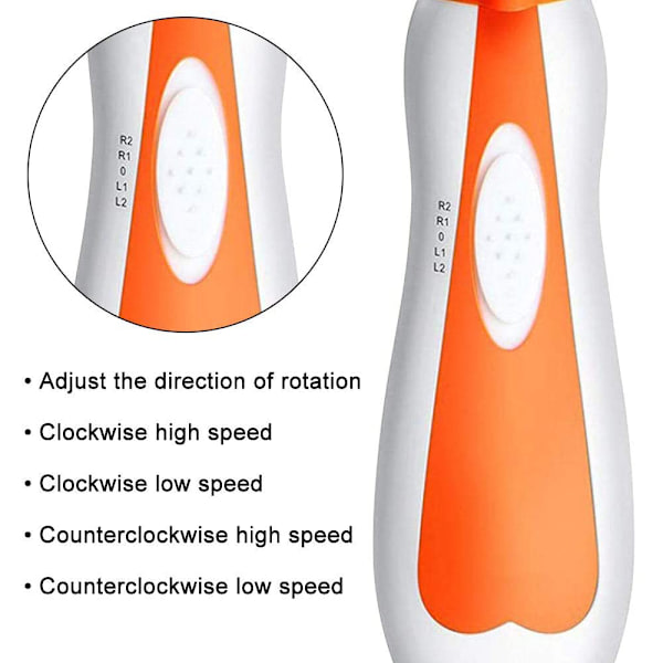 Favson Professional Pet Claw Grinders - 6 hiomapäätä ja LED-koiran kynsileikkurit - Turvalliset kynsileikkurit lemmikeille.