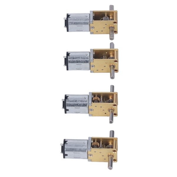 4 stk. sett DC-girmotor 8RPM 13RPM 26RPM 68RPM Sterk ledningsevne Dobbel aksel turbinorm orm girmotor 6V