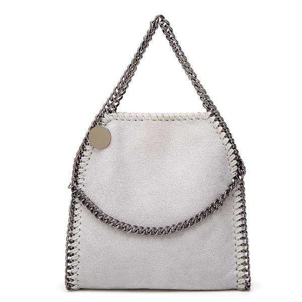 Dame Crossbody tasker Mode skuldertaske Kædetasker Mode Bærbar kæde Vævning Håndtasker grey