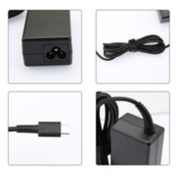 Ny universel 65W USB-C bærbar oplader til Chromebooks Thinkpads Notebook Telefon PD Hurtigopladning Type-C Strømadapter