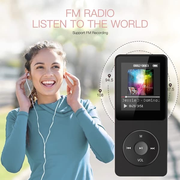 Kort MP4-afspiller Mini MP3 Student Walkman 8G Maskinlager eBoo