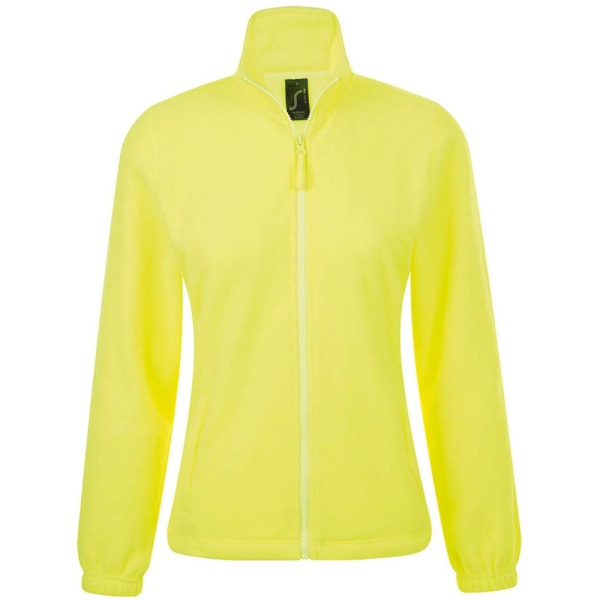 SOLS Women's/Women's North Full Zip Fleece Jacket Neon Yellow Neon Yellow Neon Yellow